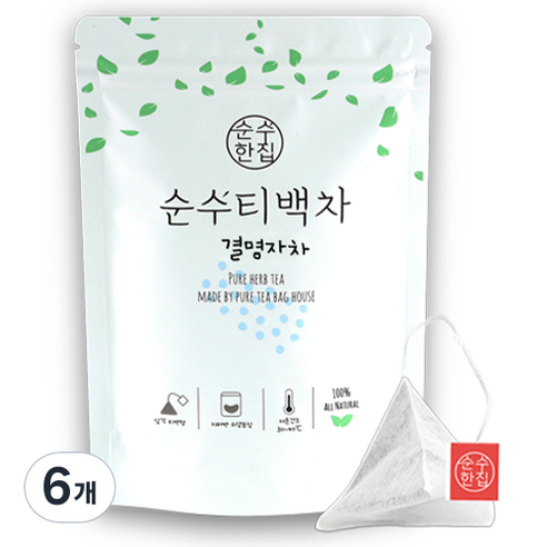 순수한집 결명자차 티백, 1g, 10개입, 6개