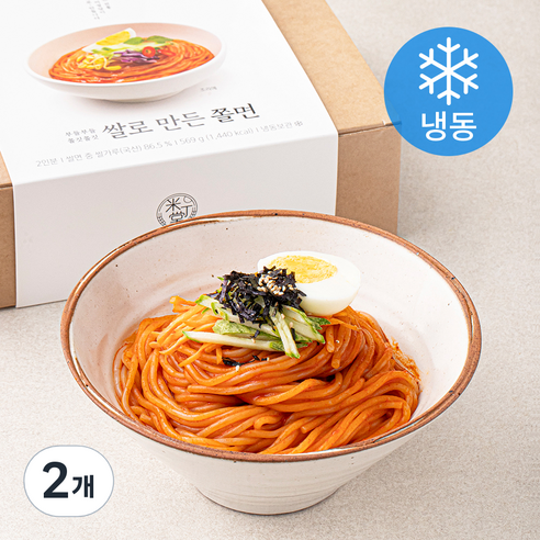 미정당 쌀로 만든 쫄면 2인분 (냉동), 569g, 2개