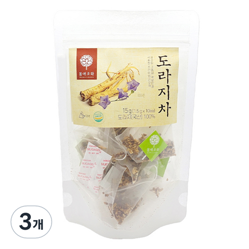 몸애조화 도라지차 티백, 1.5g, 10개입, 3개