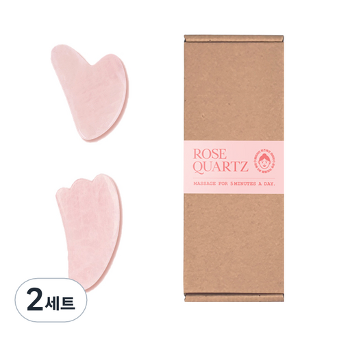 제이라인 로즈쿼츠 마사지 괄사 하트 + 날개 세트, 2세트, 혼합색상