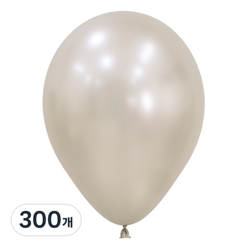 셈퍼텍스 풍선 13cm, 실크 크림펄, 300개