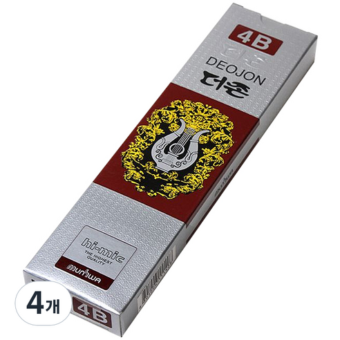 문화연필 더존 연필 4B, 4개