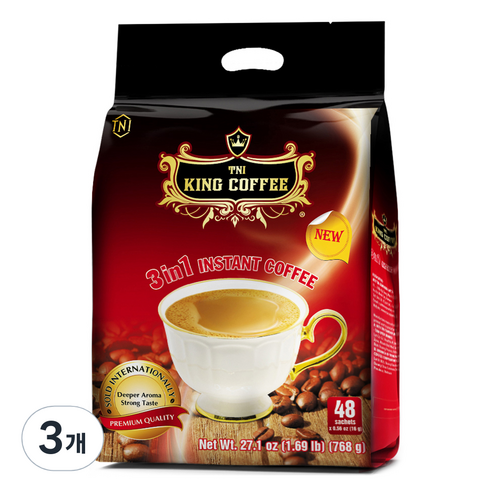 TNI 킹 커피 3in1 커피믹스, 16g, 48개입, 3개