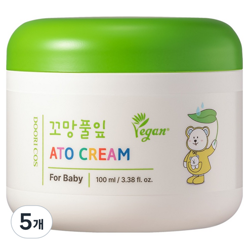 꼬망풀잎 두리코스 아토 베이비 크림, 5개, 100ml