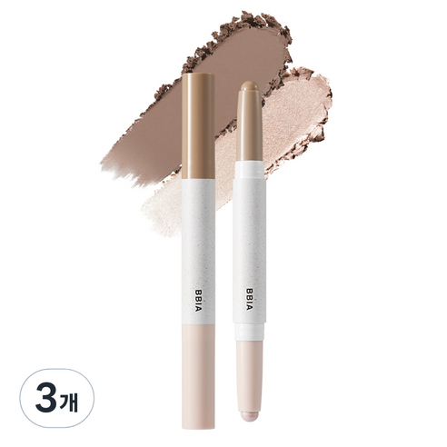 삐아 라스트 윤곽 스틱 2.4g, 01웜 디테일, 3개