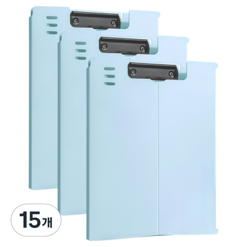 모던베이스 파스텔 스탠딩 덮개 클립보드 A4 315 x 235 mm, 블루, 15개