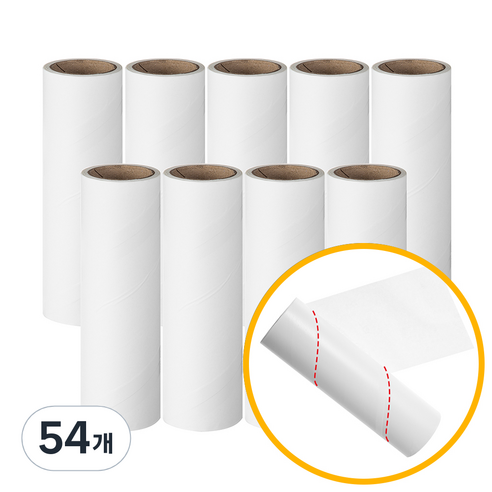 코멧 사선컷팅 일반형 테이프 클리너 리필, 54개