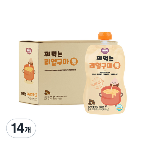 또또맘 짜먹는 리얼구마죽 100g