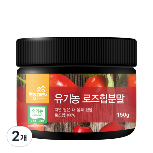 토종마을 유기농 로즈힙분말, 2개, 150g