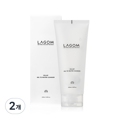 라곰 셀럽 젤 투 워터 클렌저, 220ml, 2개