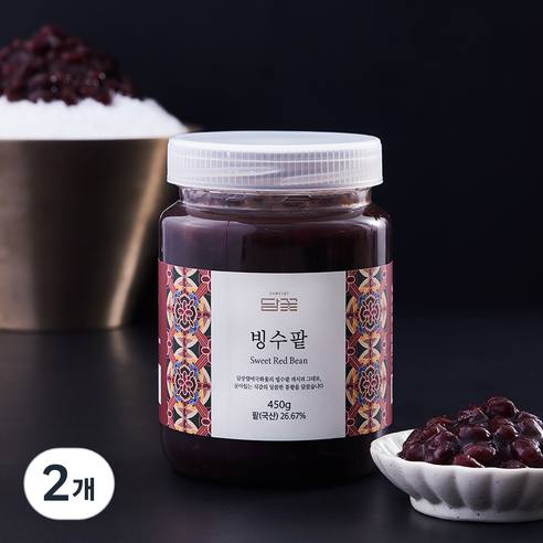 담꽃 빙수팥, 450g, 2개