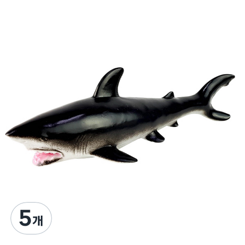 소프트 동물 피규어 상어A, 5개