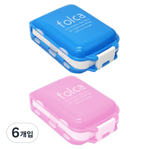 김용석생활연구소 3단 약통 랜덤 발송, 6개입
