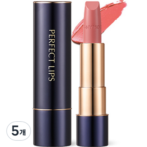 토니모리 퍼펙트 루즈 인텐스 립스틱 3.5g, 01 클래식 핑크, 5개