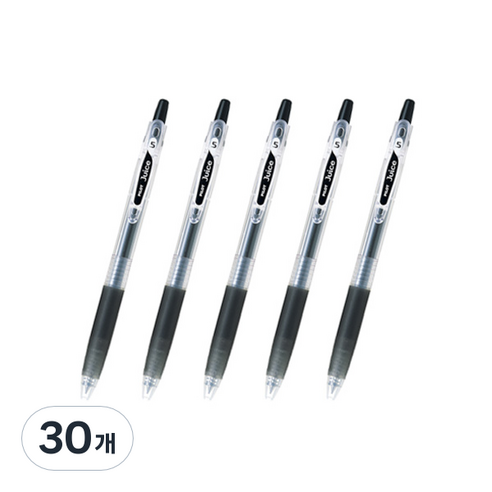 파이롯트 주스 젤잉크펜 1.0mm LJU-10M, 블랙, 30개