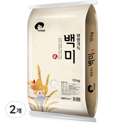엉클탁 백미, 10kg, 2개
