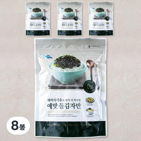 예맛 해바라기유로 볶아 더 바삭한 돌김자반, 100g, 8봉