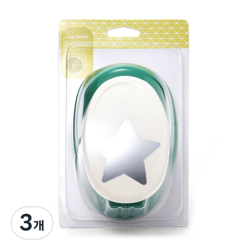 포코스 모양펀치 R-65 65mm, 3개, 1번 별