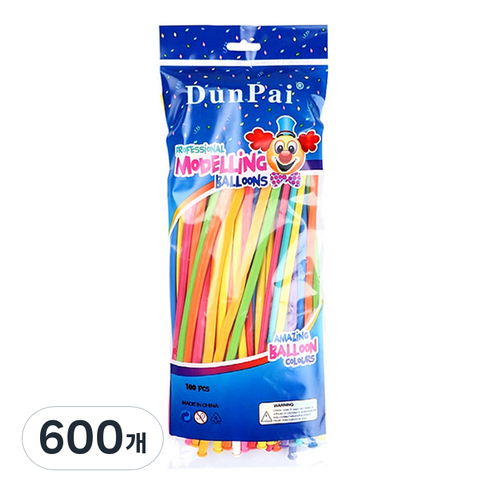 둔파이 막대 요술풍선 260S, 일반혼합, 600개
