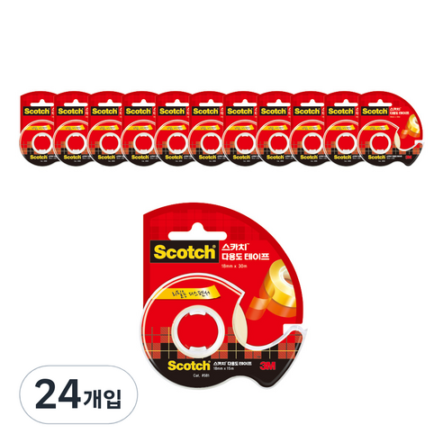 쓰리엠 다용도 테이프 디스펜서 581 18mm x 15m, 24개