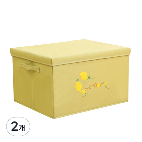 마켓에이 과일 레터링 보관함 S, 레몬, 2개
