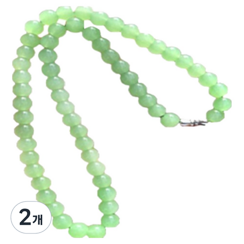 KODACHIEF 옥 팔찌 민트 목걸이 8mm, 2개