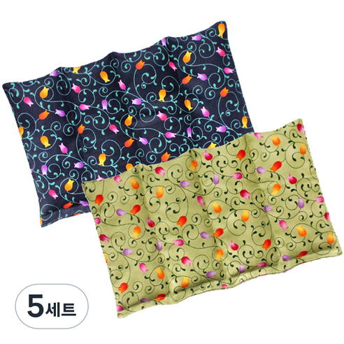 그린라이프 허브 다용도 찜질팩 4단 카키 + 블루 본품 세트, 5세트