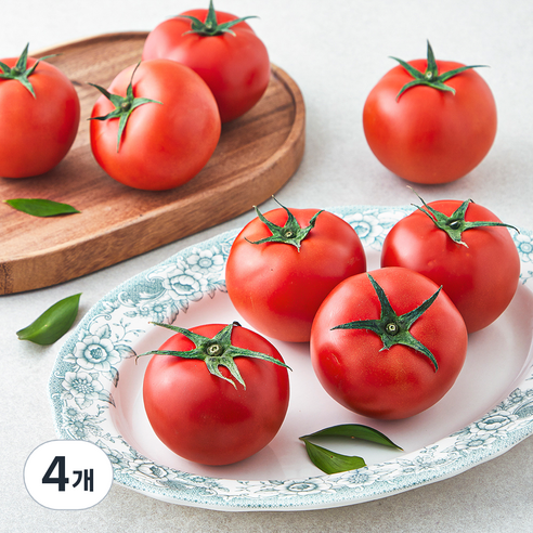 친환경 인증 완숙 토마토, 1.5kg, 4개
