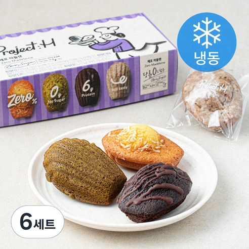 삼립 프로젝트H 제로 마들렌 4종 세트 (냉동), 29g, 4개입, 6세트