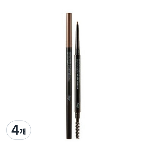 더페이스샵 브로우마스터 아이브로우 슬림 오토펜슬 0.05g, 03 누디브라운, 4개