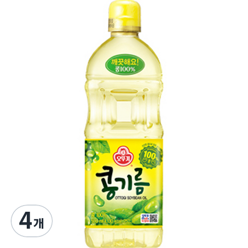 오뚜기 식용유, 0.5L, 4개