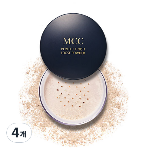MCC 퍼펙트 피니쉬 NEW 페이스 루스파우더 40g, 21호 라이트베이지, 4개