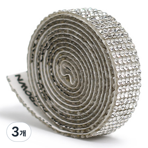 모나코올리브 DIY 큐빅 스티커 롤 6줄, 화이트, 3개