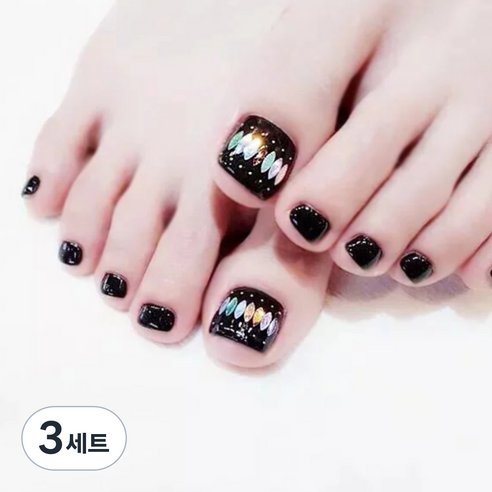 잇템샵 여름 네일아트 페디큐어 스티커 세트, 3세트, HL-008 러버스