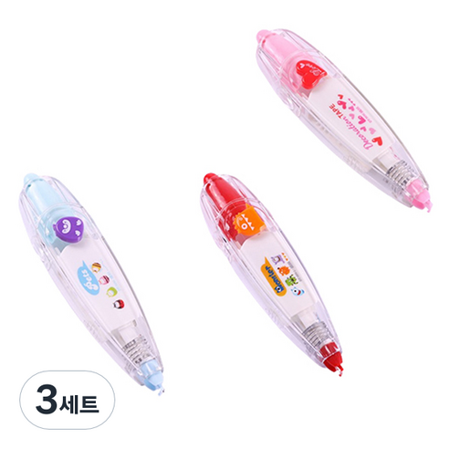 마켓감성 일기장식 교정 스티커 3종 세트, E, 3세트