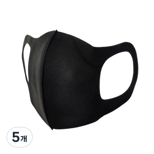 라이프가드 톱스타 연예인 마스크 블랙, 1개입, 5개