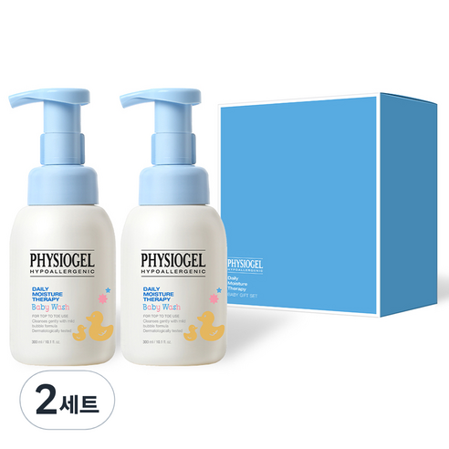 피지오겔 데일리 모이스쳐 베이비 탑투토 워시 더블 기획 세트, 300ml, 4개