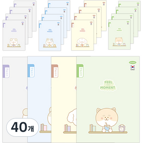 펜피아 1000 초등 10칸쓰기 로얄 노트, 랜덤발송, 40개