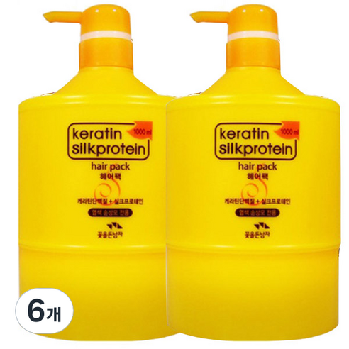 꽃을든남자 케라틴 헤어팩, 1000ml, 6개