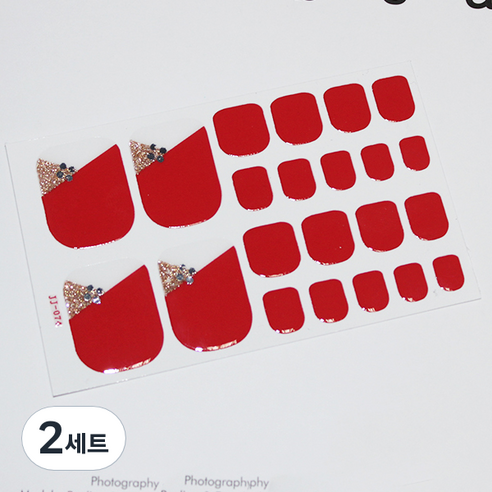 잇템샵 여름 네일아트 페디큐어 스티커 세트, 2세트, HL-044 파탈