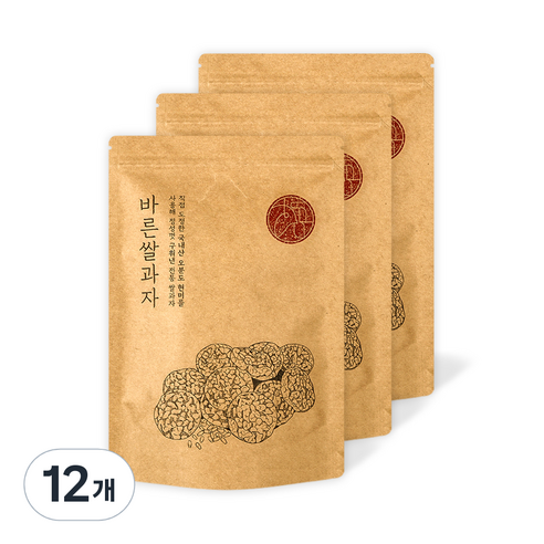 우리곡간 현미 뻥튀기 쌀과자, 70g, 12개