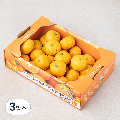 곰곰 GAP 당도선별 제주감귤(10brix), 1.5kg, 3박스