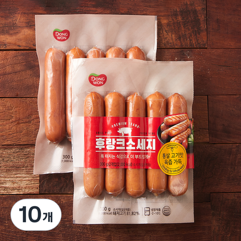동원 후랑크 소세지, 300g, 10개