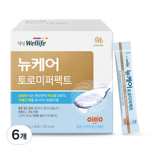 뉴케어 토로미 퍼펙트 환자용 식품, 6개, 270g