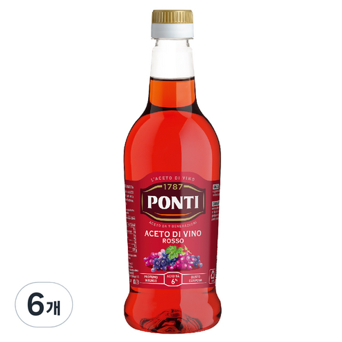 폰티 식초, 500ml, 6개