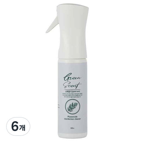초록향기 피톤치드 살균소독수 스프레이, 300ml, 6개