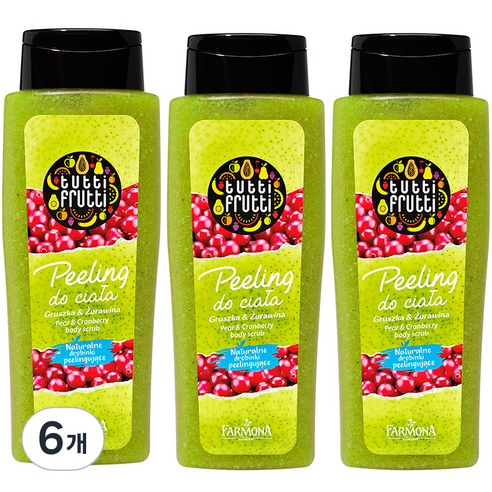 파모나 페어 크랜베리 크리미 워시 스크럽, 100ml, 6개