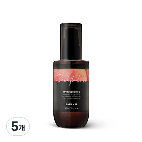 바나날 헤어 에센스 피치 플로랄 머스크, 100ml, 5개