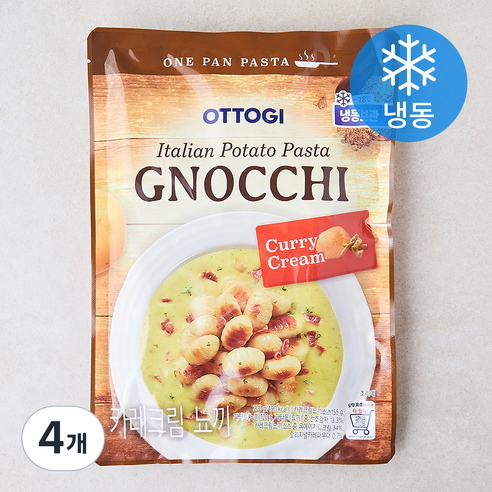 오뚜기 카레 크림 뇨끼 (냉동), 275g, 4개