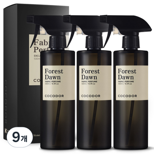 코코도르 룸 앤 패브릭 퍼퓸 섬유탈취제, 500ml, 9개, 포레스트 던